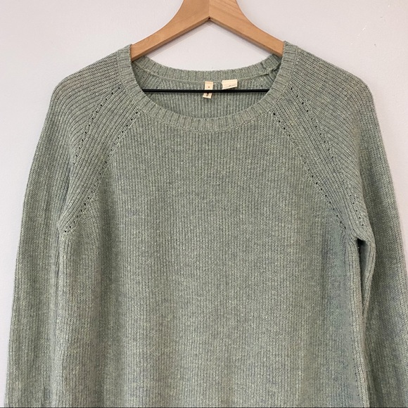 Moth by Anthropologie Lightweight Crewneck Tunic Sage Green Sz Medium - Picture 2 of 11